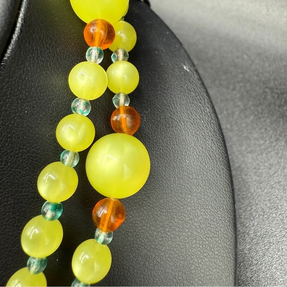 Moonglow Cateye 1970s Beaded Necklace Long - Picture 11 of 14